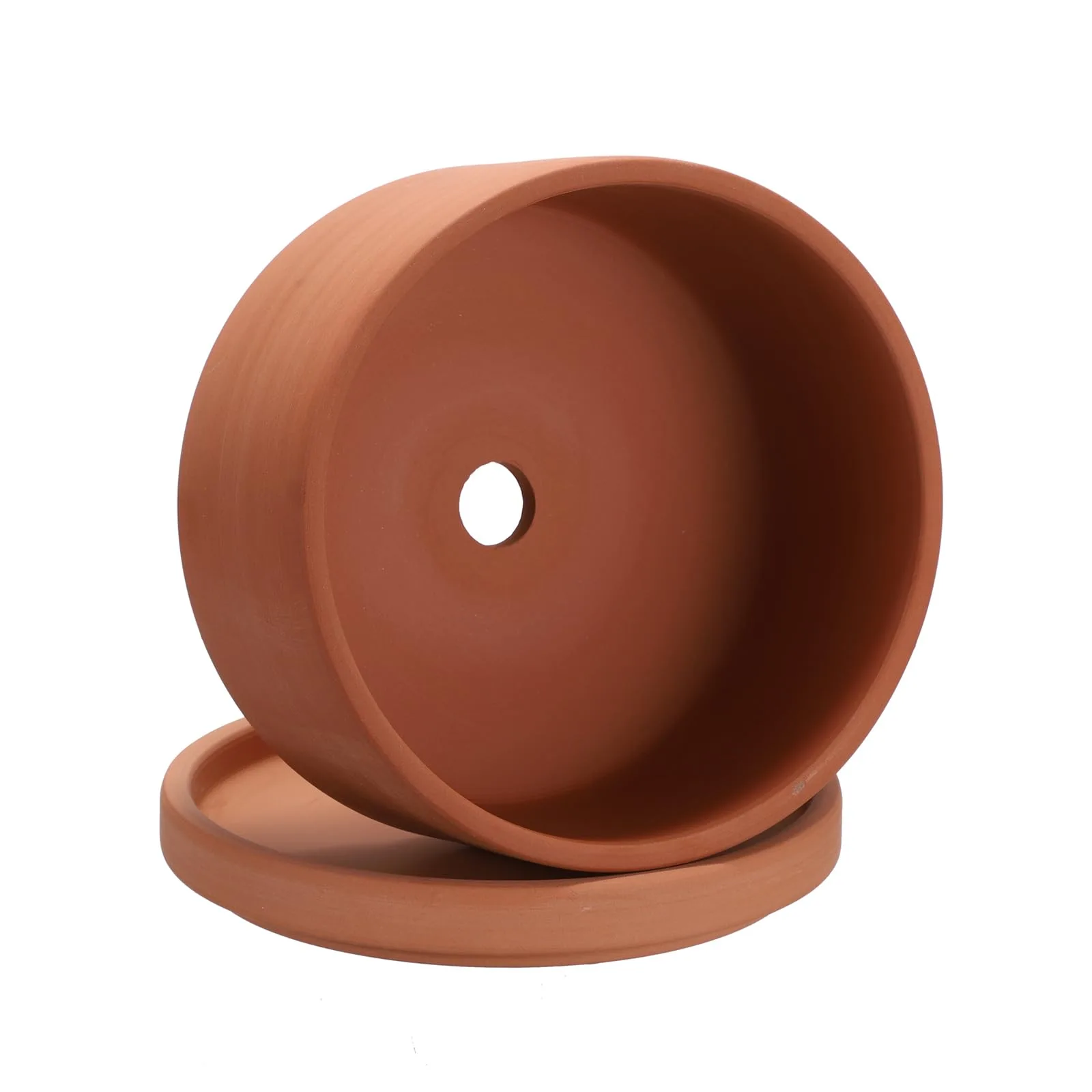 Deroma terracotta round pot image 3