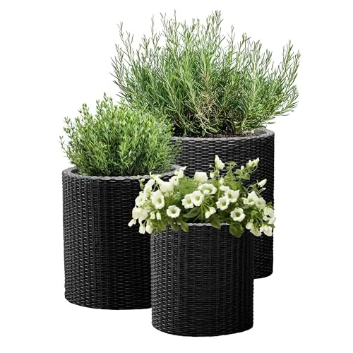 Keter Cylinder patio planter