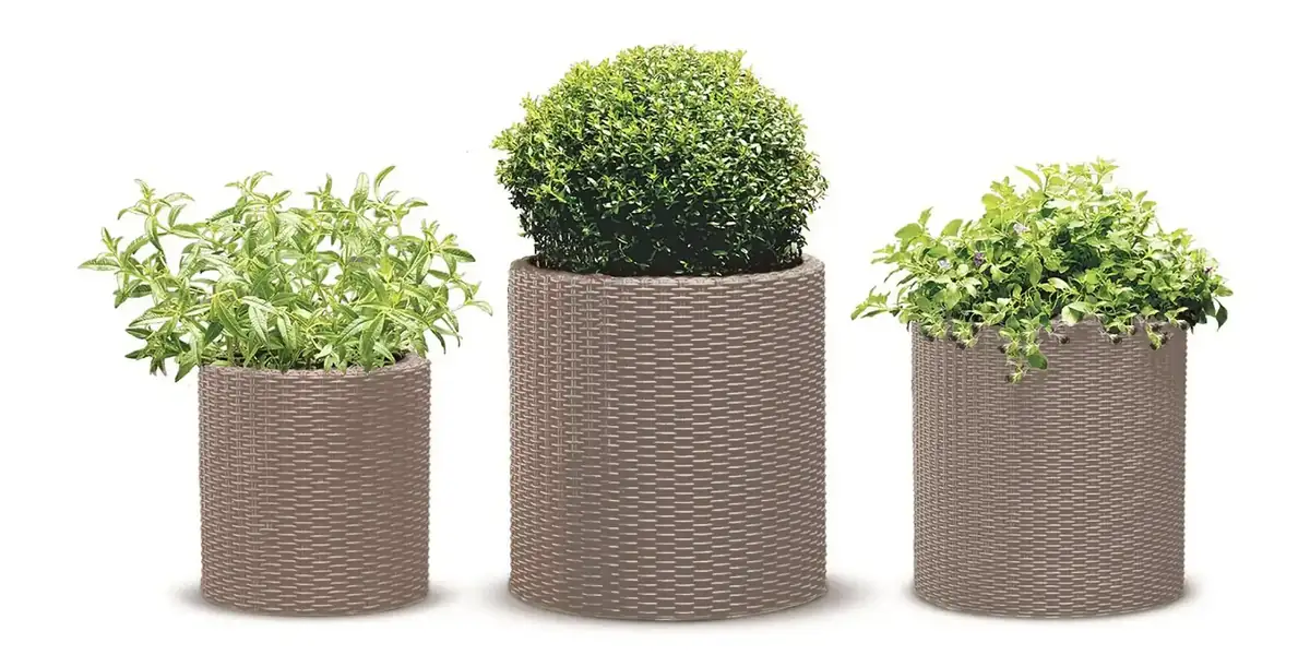 Keter Cylinder patio planter image 2