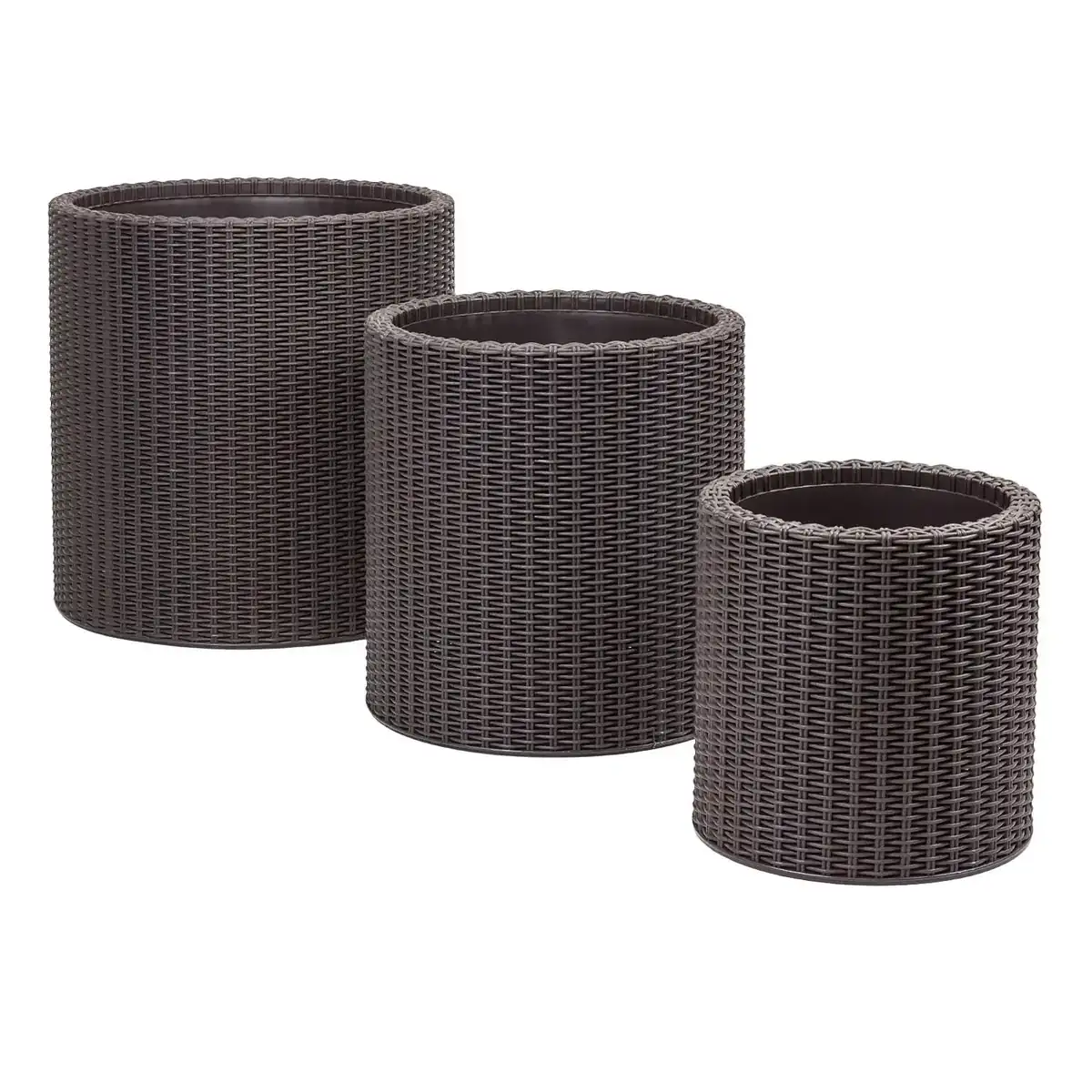 Keter Rattan round planter image 2