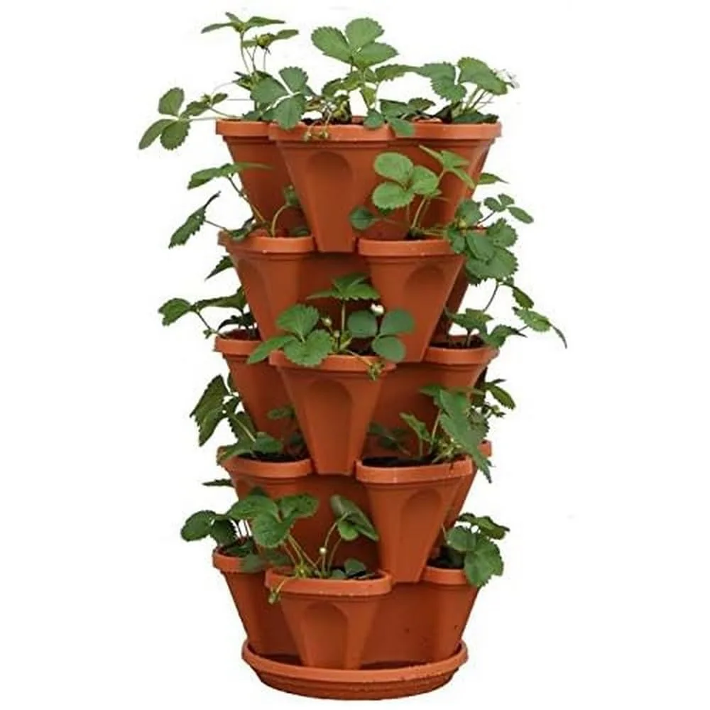 Mr Stacky tiered strawberry pot image 3