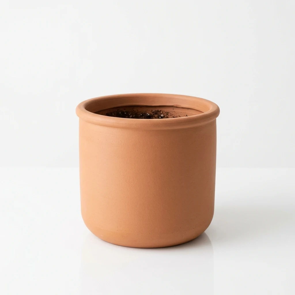 Pottery Pots Rough cylinder pot image 3