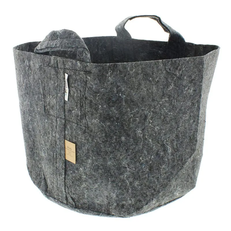 Root Pouch grey fabric pot image 3