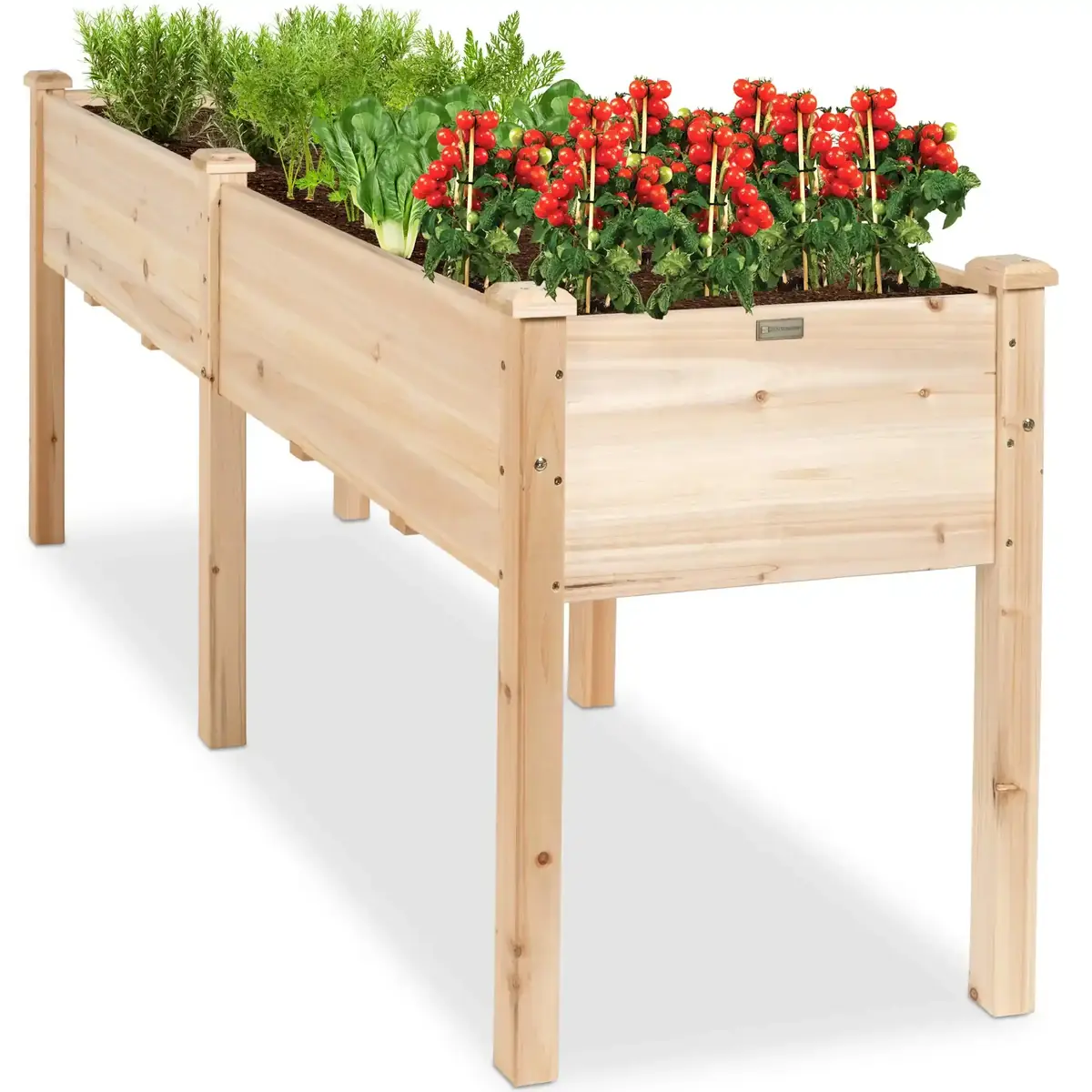 Vegtrug raised wooden planter